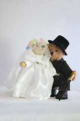 Image showing bride and groom teddies