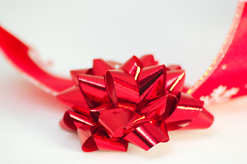 Image showing christmas bow and ribbon