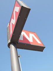 Image showing Subway sign