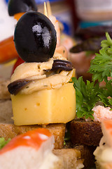 Image showing Mediterranean canapés 