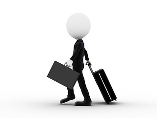 Image showing Business man traveling 