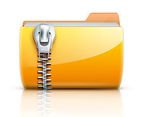 Image showing Zip folder icon