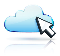 Image showing Cloud concept icon 