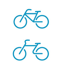 Image showing Simple bicycle icons