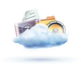 Image showing Cloud concept icon