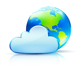 Image showing Cloud concept icon