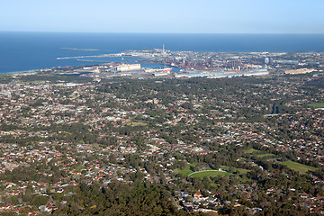 Image showing wollongong city and suburbs