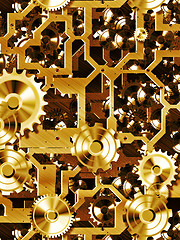 Image showing steampunk cogs and gears