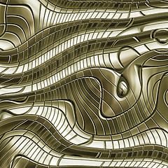 Image showing abstract gold metal background