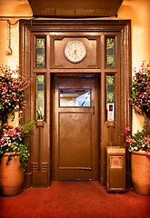 Image showing old elevator door