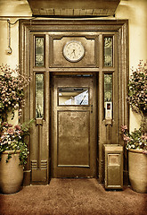 Image showing old elevator door