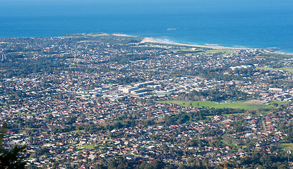 Image showing wollongong city and suburbs