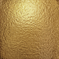 Image showing  fine crinkled gold aluminium foil