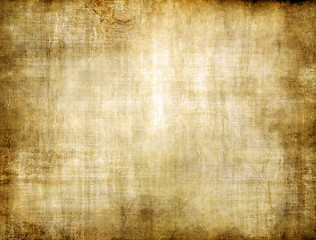 Image showing old yellow brown vintage parchment paper texture