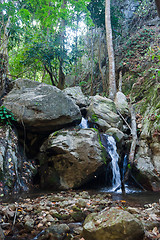 Image showing small waterfall in stream