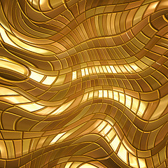 Image showing abstract gold metal background