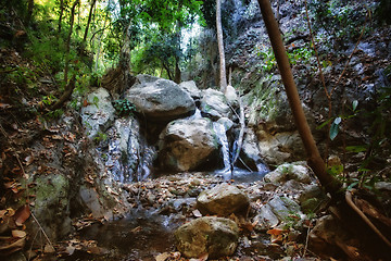 Image showing small waterfall in stream