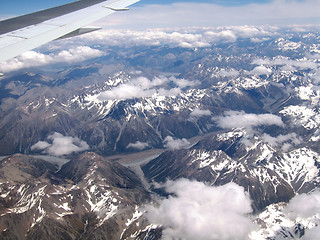 Image showing Aerial View of South Island, New Zealand