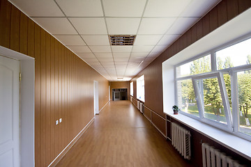 Image showing  long corridor in hospital
