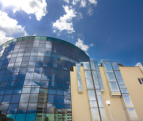 Image showing modern building with the sky