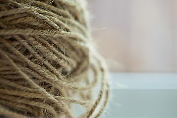 Image showing hank of coarse rope, texture