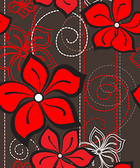 Image showing Floral seamless pattern