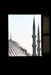 Image showing Window and Blue Mosque