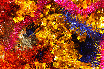 Image showing garlands and decorations for Christmas and New Year