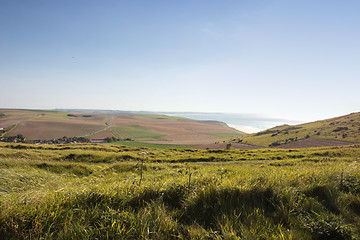 Image showing seascape from the coast of opal in France