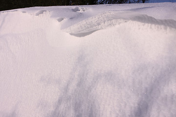 Image showing snowy landscape in the winter sun in France