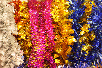 Image showing garlands and decorations for Christmas and New Year