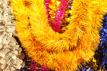 Image showing garlands and decorations for Christmas and New Year