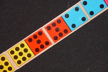 Image showing Colored dominoes