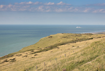 Image showing seascape from the coast of opal in France