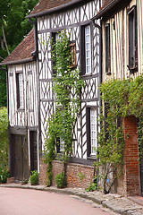 Image showing old houses in the village of Gerberoy in France