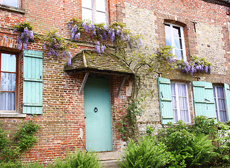 Image showing old houses in the village of Gerberoy in France