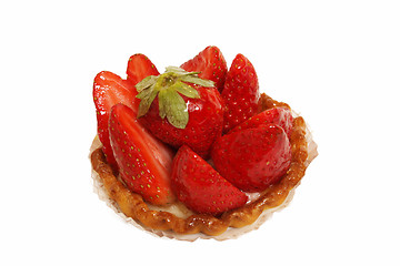 Image showing a tart strawberry on a white background