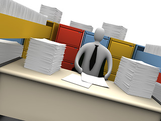 Image showing Office Moments - Endless Paperwork #2