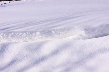 Image showing snowy landscape in the winter sun in France