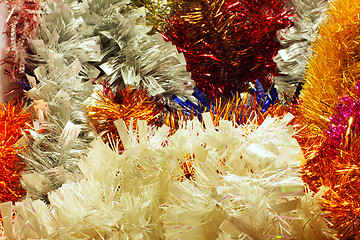 Image showing garlands and decorations for Christmas and New Year