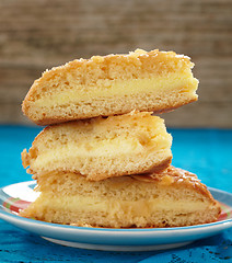 Image showing stack of cake slices