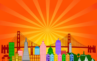 Image showing San Francisco City Skyline Panorama
