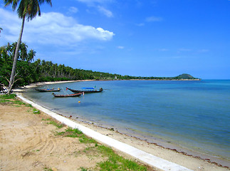 Image showing Fishing Boats at Koh Samui, Thailand