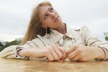 Image showing Pretty girl in park