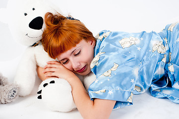 Image showing Sleeping girl