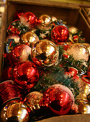 Image showing Christmas balls