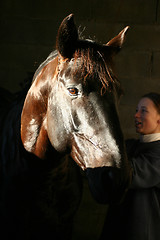 Image showing riding girl