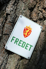 Image showing Protected tree