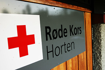 Image showing Red cross Horten