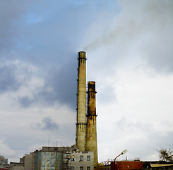 Image showing factory smokestack tube